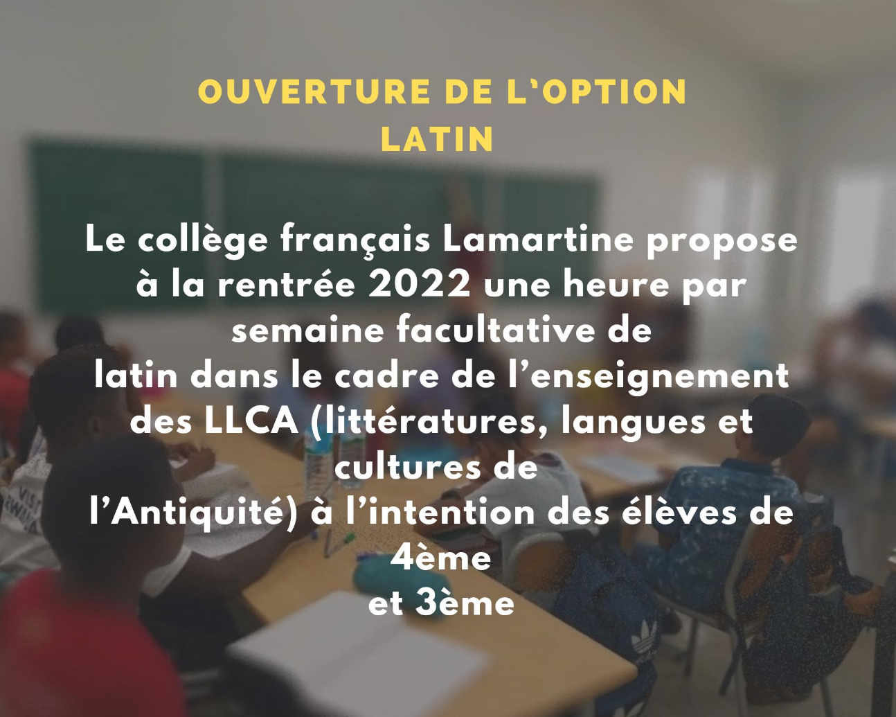 OUVERTURE OPTION LATIN